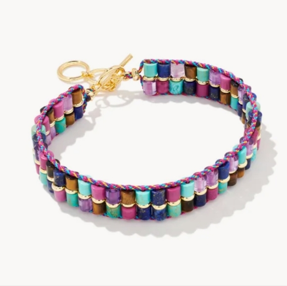 NWT KENDRA SCOTT BREE BEADED STATEMENT EARRINGS & BRACELET SET - Picture 9 of 9